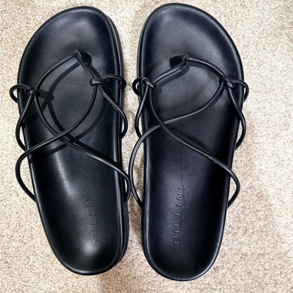 Billini Strappy Black Sandals